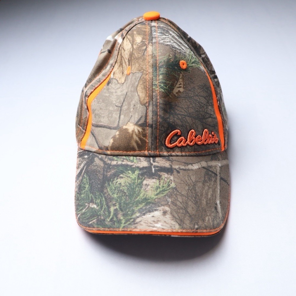 Cabela's Strapback Hat Multi Camo One Size LED Light Hunting Powercap NWOT